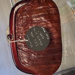 Eel skin purse